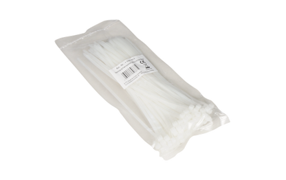 Kabelbinder McPower, transparent, 200x3,6mm, 100er-Pack, UV beständig