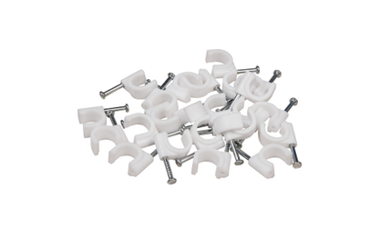 Kabelschelle McPower, 8mm, 100er-Pack, weiß, Kunststoff
