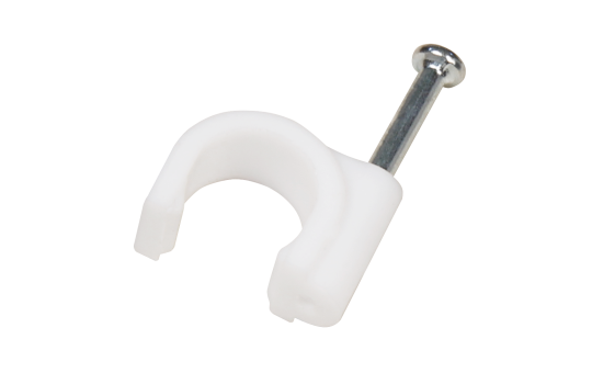 Kabelschelle McPower, 8mm, 100er-Pack, weiß, Kunststoff