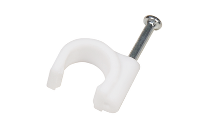Kabelschelle McPower, 8mm, 100er-Pack, weiß, Kunststoff
