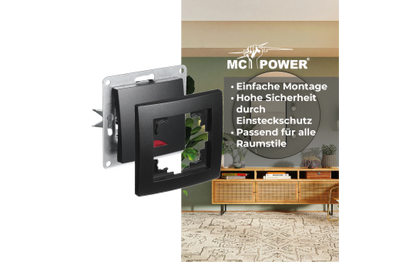 Rahmen McPower ''Flair'', 1-fach, matt schwarz
