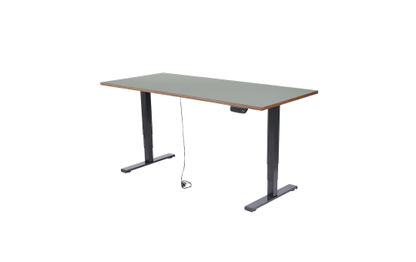 Schreibtisch imstande, Gestell business-b + Platte 140x60cm Ash