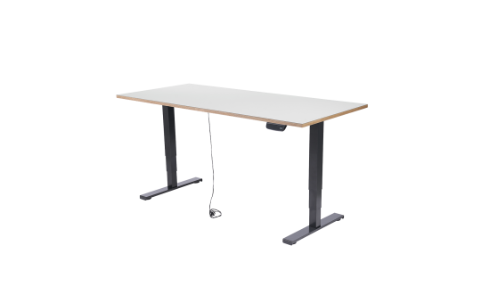 Schreibtisch imstande, Gestell business-b + Platte 180x80cm Pebble