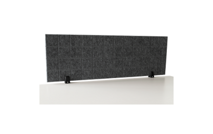 Trennwand-Set imstande, 1x Akustik-Trennwand 120x40cm, 1x Clip, schwarz,2er-Pack