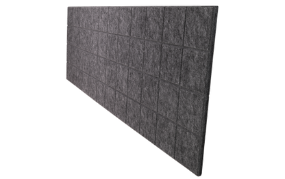 Trennwand-Set imstande, 1x Akustik-Trennwand 120x40cm, 1x Clip, schwarz,2er-Pack