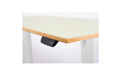 Schreibtisch Imstande, business-w + Tischplatte Sperrholz Platinweiß 120x60cm