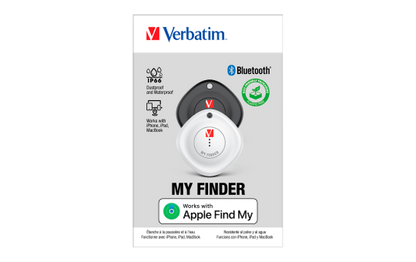Bluetooth-Tracker Verbatim ''My Finder'' für Apple ''Wo ist?'', Keyring, 2er-Pack