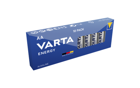 Mignon-Batterie VARTA ''Energy'' Alkaline, Typ AA, LR06, 1,5V, 10er Pack