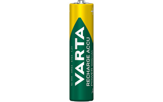 Micro-Akku VARTA, Typ AAA, NiMH-Akku, HR03, 1,2V/1000 mAh, Pre-charged, 4er Pack