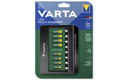 Universal-Ladegerät VARTA, Akku NiMH, LCD Multi charger, für AA/AAA, USB