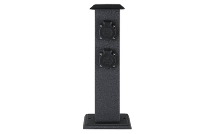 Garten-Steckdosensäule EGLO ''Park 4'', Stahl/Kunststoff, schwarz, 40x11x11cm
