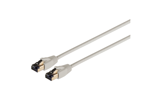 Patchkabel, Cat.8.1 F/FTP PIMF LSZH, grau, 1m