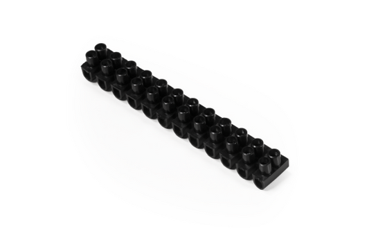 Lüsterklemme McPower, 12 Klemmen, 4,5mm², 5A, schwarz