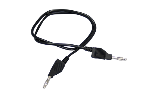 Messleitung McPower, 50cm, schwarz, 1mm², PVC, 2x 4mm Bananenstecker