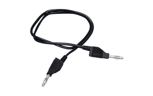 Messleitung McPower, 50cm, schwarz, 1mm², PVC, 2x 4mm Bananenstecker