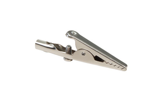 Krokodilklemme McPower, 51mm, unisoliert, mit Schraube