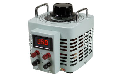 Ringkern-Stelltrafo McPower ''V-8000 LED'', 0-250 V, 8 A, 2.000 W, NICHT galvanisch getrennt