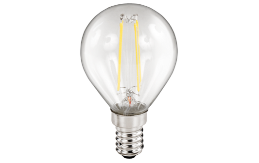 LED Filament Tropfenlampe McShine ''Filed'', E14, 2W, 260 lm, warmweiß, klar