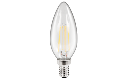 LED Filament Kerzenlampe McShine ''Filed'', E14, 4W, 490 lm, warmweiß, klar