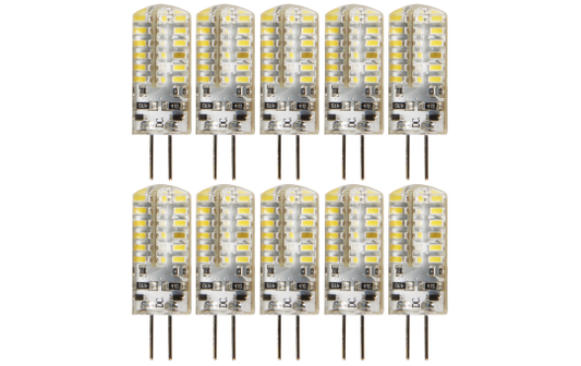 LED-Stiftsockellampe McShine ''Silicia'', G4, 2W, 160lm, warmweiß, 10er-Pack