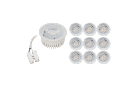 LED-Modul McShine ''MCOB'' 5W, 400Lm, 230V, 50x25mm, warmweiß, 3000K, 10er-Pack
