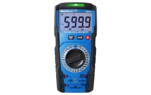 Digital Multimeter PeakTech ''P3349'', 6000 Counts, 600V, True RMS, Man. Range