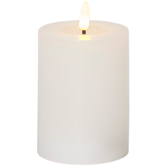 LED Echtwachs-Kerze ''Flamme Flow'',  flackernd, batteriebetrieben, 7,5x12,5cm