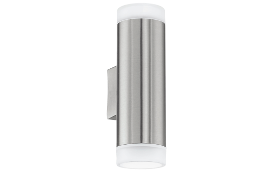 Wandleuchte EGLO ''Riga-LED'', Edelstahl/Kunststoff,satiniert, GU10, 4000K, 2x2,8W