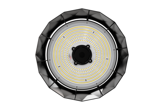LED-Hallenstrahler EINLICHT ''UFO-Diamond'' 150W, 19.500lm, 4000K, IP65, IK08, 90°