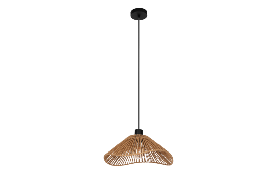 Hängeleuchte EGLO ''Lavister'', 1-flammig, E27, Stahl, Papier/natur