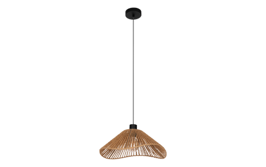 Hängeleuchte EGLO ''Lavister'', 1-flammig, E27, Stahl, Papier/natur