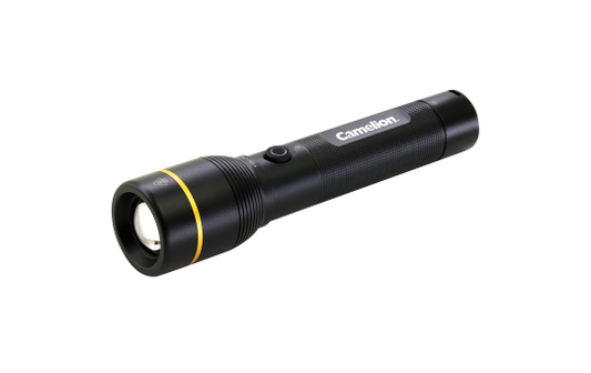 LED-Taschenlampe CAMELION, 10W, 1000lm, Typ-C-USB, wiederaufladbar, schwarz
