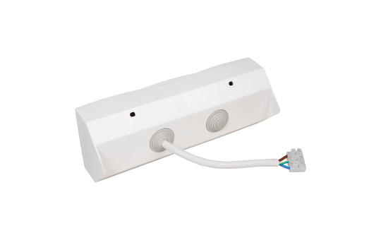 Steckdosenblock McPower ''Flair'' Aufbau, weiß, 3-fach Schutzkontakt + USB