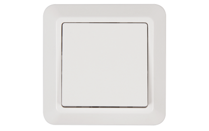 Wechselschalter McPower ''Cup'' 250V~/10A, UP, weiß, inkl. Rahmen, 20er-Pack