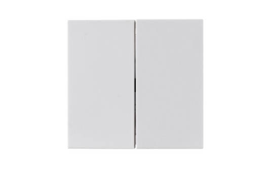 Serien-Schalter McPower ''Shallow'' 2-fach, 250V~/10A, UP, Steckanschluss, weiß