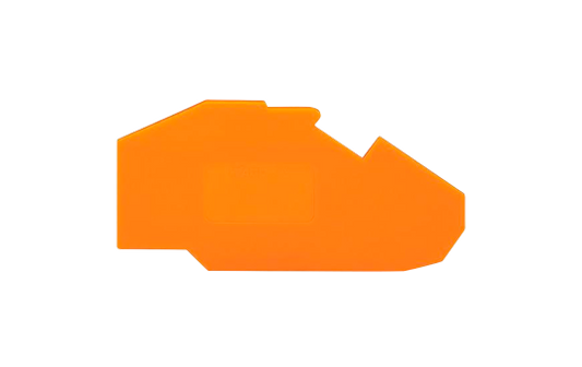 Abschluss- und Zwischenplatte WAGO, 1,5x76,7x43,5mm, orange