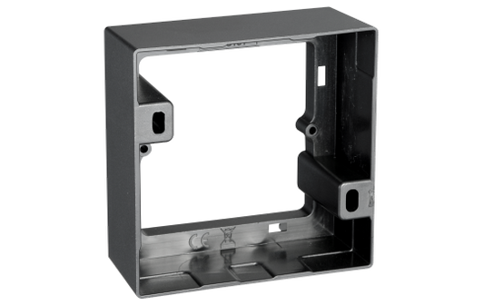 Aufputz-Rahmen McPower ''Flair'' 80x80x35mm, mit Montagebohrung, anthrazit
