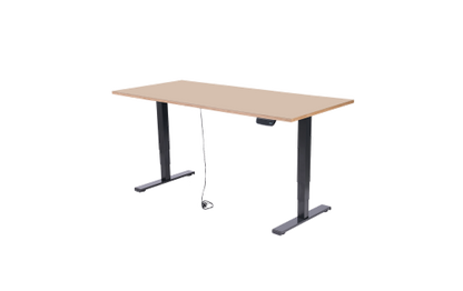 Schreibtisch imstande, Gestell business-b + Platte 140x60cm Powder