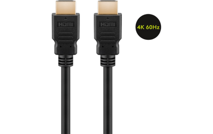 HDMI-Kabel, High Speed, mit Ethernet, 4K/60Hz, schwarz, 10m