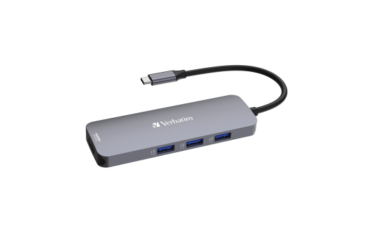 USB-C Pro 8-Port Multiport-Hub CMH-08,Verbatim,3x USB 3.2-A,USB 3.2-C,2x HDMI 4K