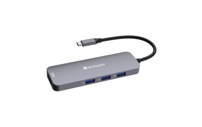 USB-C Pro 8-Port Multiport-Hub CMH-08,Verbatim,3x USB 3.2-A,USB 3.2-C,2x HDMI 4K