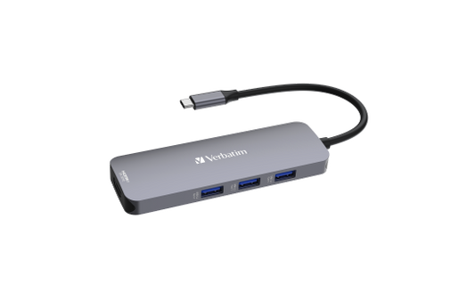 USB-C Pro 8-Port Multiport-Hub CMH-08,Verbatim,3x USB 3.2-A,USB 3.2-C,2x HDMI 4K