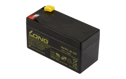 Bleiakku KUNG LONG ''WP1,2-12'' 12V/1,2Ah, VdS, 97x43x53mm, 0,6kg