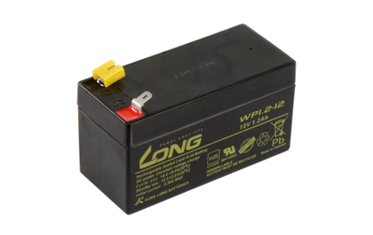 Bleiakku KUNG LONG ''WP1,2-12'' 12V/1,2Ah, VdS, 97x43x53mm, 0,6kg