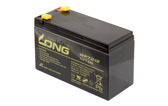 Bleiakku KUNG LONG ''WP7,2-12'' 12V/7,2Ah, VdS, 151x65x102mm, 2,67kg