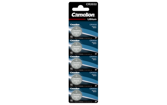 Knopfzelle CAMELION CR2032 3,0V, Lithium, 5er-Blister