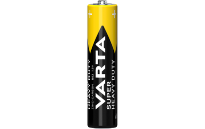 Micro-Batterie VARTA ''Super Heavy Duty'' Zink-Kohle, Typ AAA, R03, 1,5V, 4er-Pack