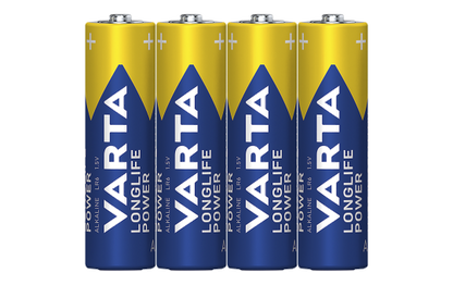 Mignon-Batterie VARTA ''Longlife Power'' Alkaline, Typ AA, LR06, 1,5V, 4er Pack