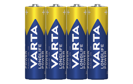 Mignon-Batterie VARTA ''Longlife Power'' Alkaline, Typ AA, LR06, 1,5V, 4er Pack