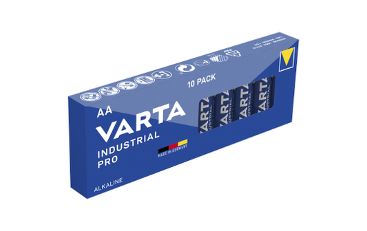 Mignon-Batterie VARTA ''Industrial Pro'' Alkaline, Typ AA, LR06, 1,5V, 10-Pack